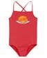 Santa Cruz Sunrise Dot Front Swimsuit - Rose