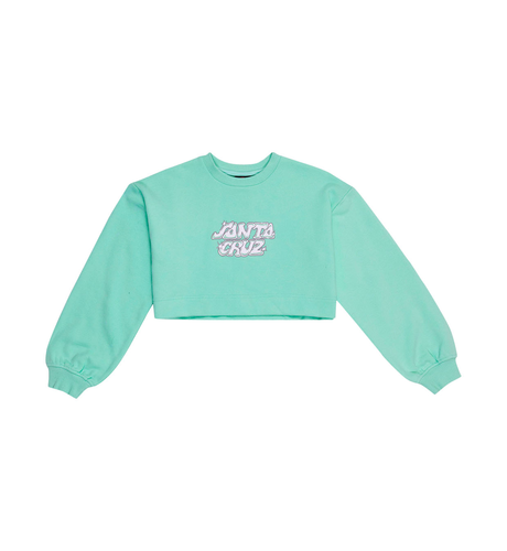 Santa Cruz Glint Stack Front Sweater - Light Green