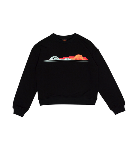 Santa Cruz Sunrise Dot Sweater - Black