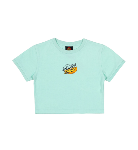 Santa Cruz Oval Dot Splice Front S/S Tee - Light Green