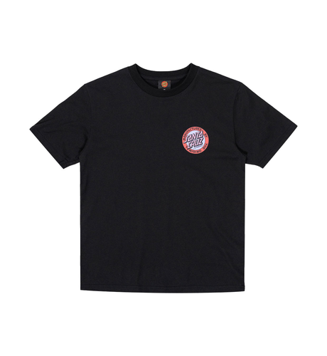 Santa Cruz Mfg Retro Dot Reverse S/S Tee - Black