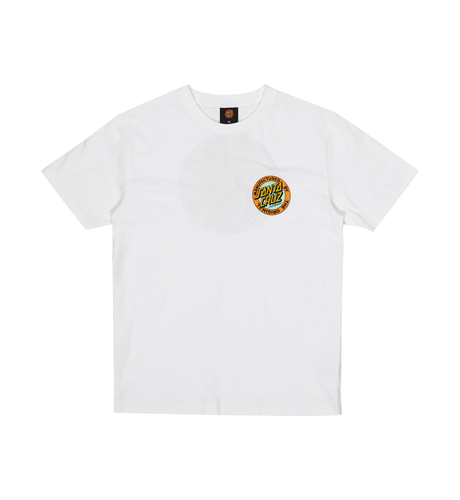 Santa Cruz Mfg Retro Dot Reverse S/S Tee - White