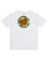 Santa Cruz Mfg Retro Dot Reverse S/S Tee - White