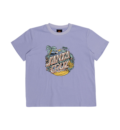 Santa Cruz Aloha Dot Front S/S Tee - Iris