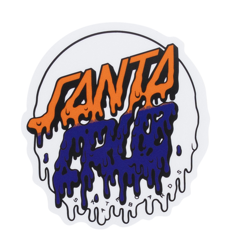 Santa Cruz Orange Rad Dot Hollow Sticker