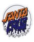 Santa Cruz Orange Rad Dot Hollow Sticker