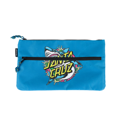 Santa Cruz Shark Dot Pencil Case - Turquoise