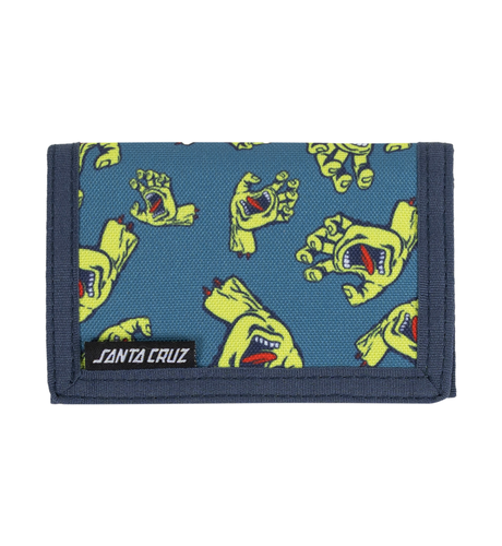 Santa Cruz Crowded Hand Velcro Wallet - Vintage Blue