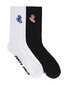 Santa Cruz Screaming Hand Crew Sock 2Pk (Mens 7-11) - Blk/Wht