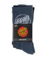 Santa Cruz Opus Dot Crew Sock 4Pk (Mens 7-11) - Slate/Brn/Yell