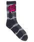 Santa Cruz Rad Stack Crew Sock 2pk (Yth 2-8) - Turq/Blk