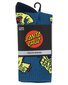 Santa Cruz Crowded Hand Crew Sock 2Pk (Yth 2-8) - Vint Blue/Sage