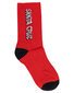 Santa Cruz Screaming Wave Strip Crew Sock 2Pk (Yth 2-8) - Blk/Red