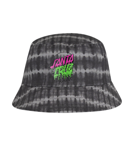 Santa Cruz Red Dot Hollow Bucket Hat - Blk Tie Dye