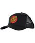 Santa Cruz Classic Dot Patch Trucker Cap - Black