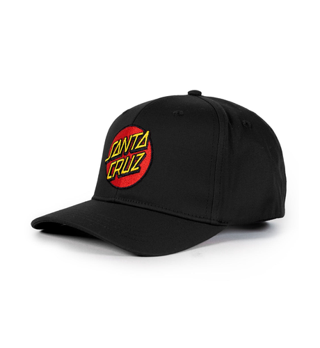 Santa Cruz Classic Dot Patch Stretch Fit Cap - Black