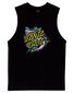 Santa Cruz Shark Dot Front Muscle Tee - Black