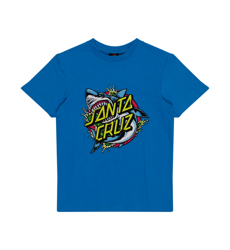 Santa Cruz Shark Dot Front S/S Tee - Turquoise