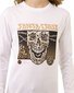 Santa Cruz Toxic Skull Front L/S Tee - White