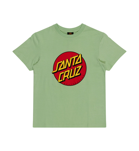 Santa Cruz Classic Dot Puff Front S/S Tee - Sage