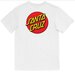 Santa Cruz Classic Dot Chest S/S Tee - White