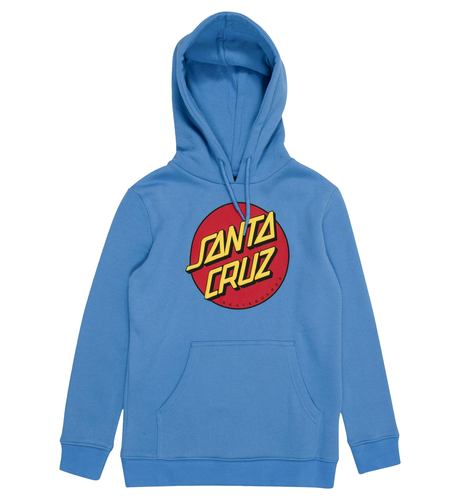 Santa Cruz Classic Dot Puff Front Hoodie - Turquoise