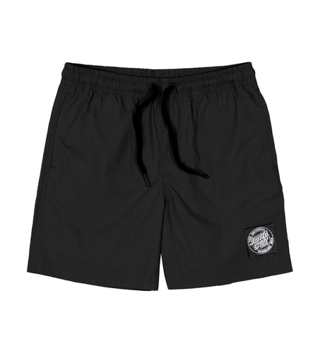 Santa Cruz Mfg Cruzier Solid Beach Shorts - Black