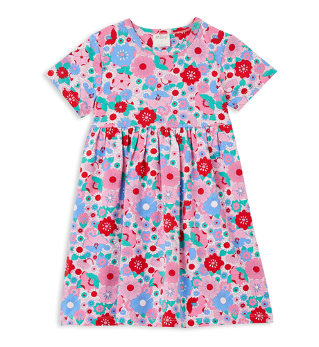 Milky Summer Blooms Dress