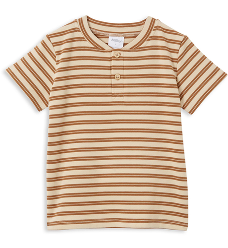 Milky Natural Stripe Henley