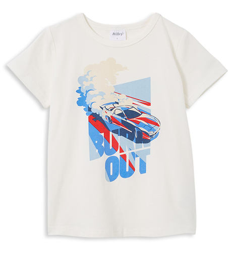 Milky Burn Out S/S Tee