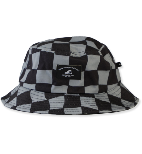 Hello Stranger Bucket Hat - Black Check