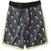 Hello Stranger Aloha Tongue Long Board Short - Black Lime