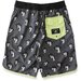 Hello Stranger Aloha Tongue Long Board Short - Black Lime