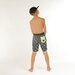 Hello Stranger Aloha Tongue Long Board Short - Black Lime