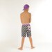 Hello Stranger Check Long Board Short - Check Purple