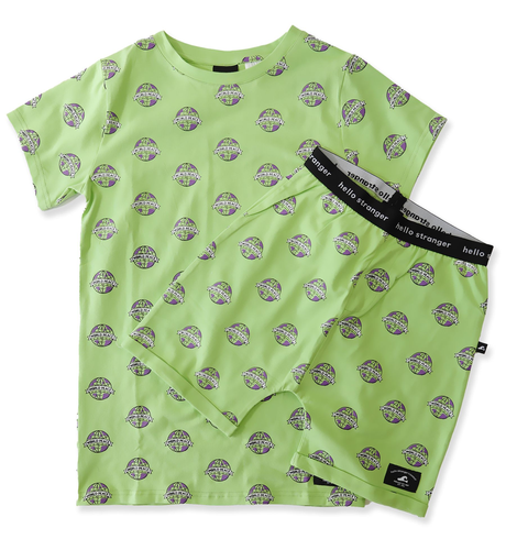 Hello Stranger Boys Summer PJs - Lime