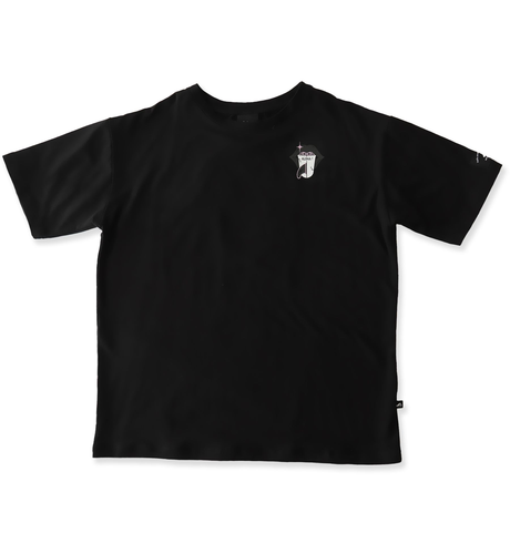 Hello Stranger Aloha Tongue S/S Box Tee - Black