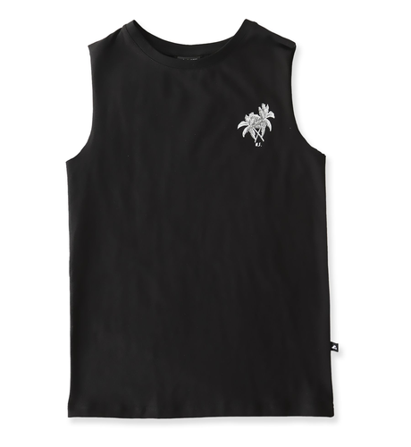 Hello Stranger Palms Muscle Tee - Black