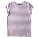 Hello Stranger Girls S/S Classics Tee - Purple Stripe