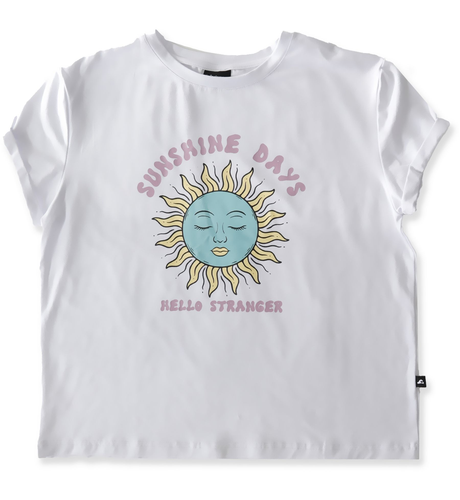 Hello Stranger Sunshine Bailey Tee - White