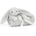 Jellycat Bashful Silver Bunny Blankie 70x56cm