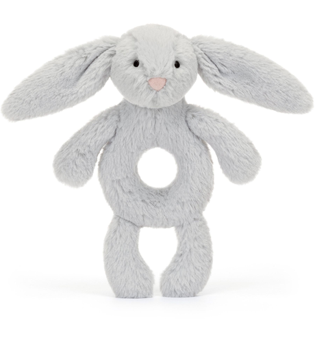 Jellycat Bashful Silver Bunny Ring Rattle