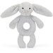 Jellycat Bashful Silver Bunny Ring Rattle