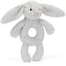 Jellycat Bashful Silver Bunny Ring Rattle