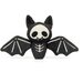 Jellycat Skelebat Jim Black & White