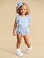 Huxbaby Broderie Frill Playsuit - Indigo