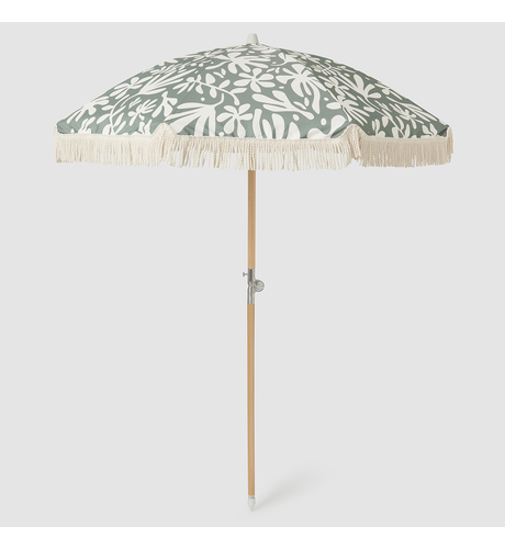 Sunnylife Luxe Beach Umbrella The Vacay - Olive