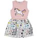 Kissed By Radicool Unicorn Doodle Dress