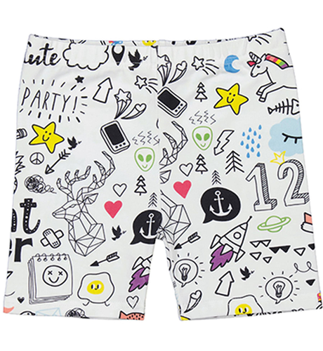 Kissed By Radicool Doodle Bike Short