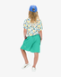 The Girl Club Teal Linen Cargo Shorts